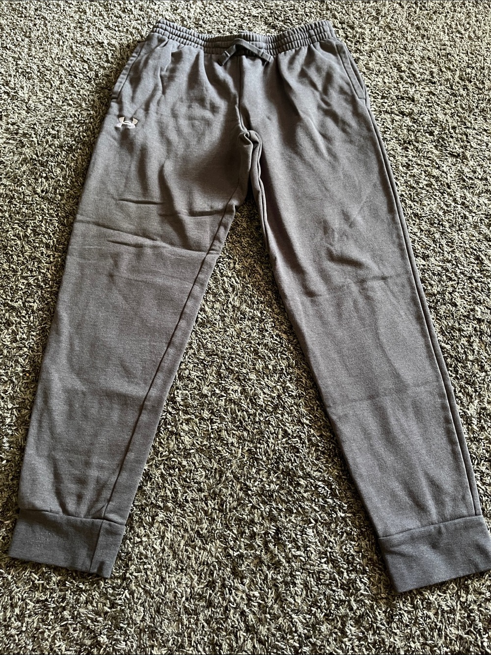 Under Armour Gray Fleece Joggers (YXL)
